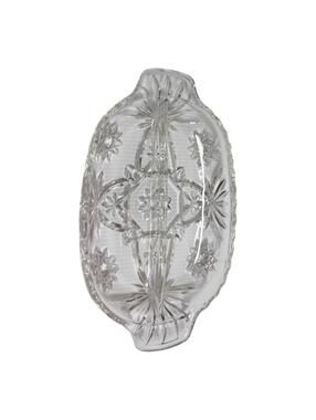 Anchor Hocking Early American Prescut Relish Dish | Vintage 1960s Pressed Glass